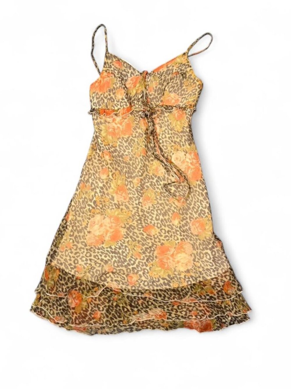 Vintage animal print and floral mini/midi dress - from brand Motivi